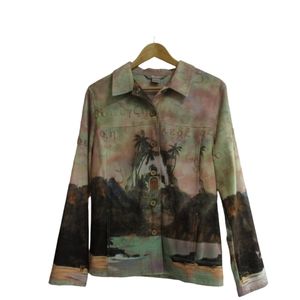 TanJay Multicolor Artistic Jacket Size Medium